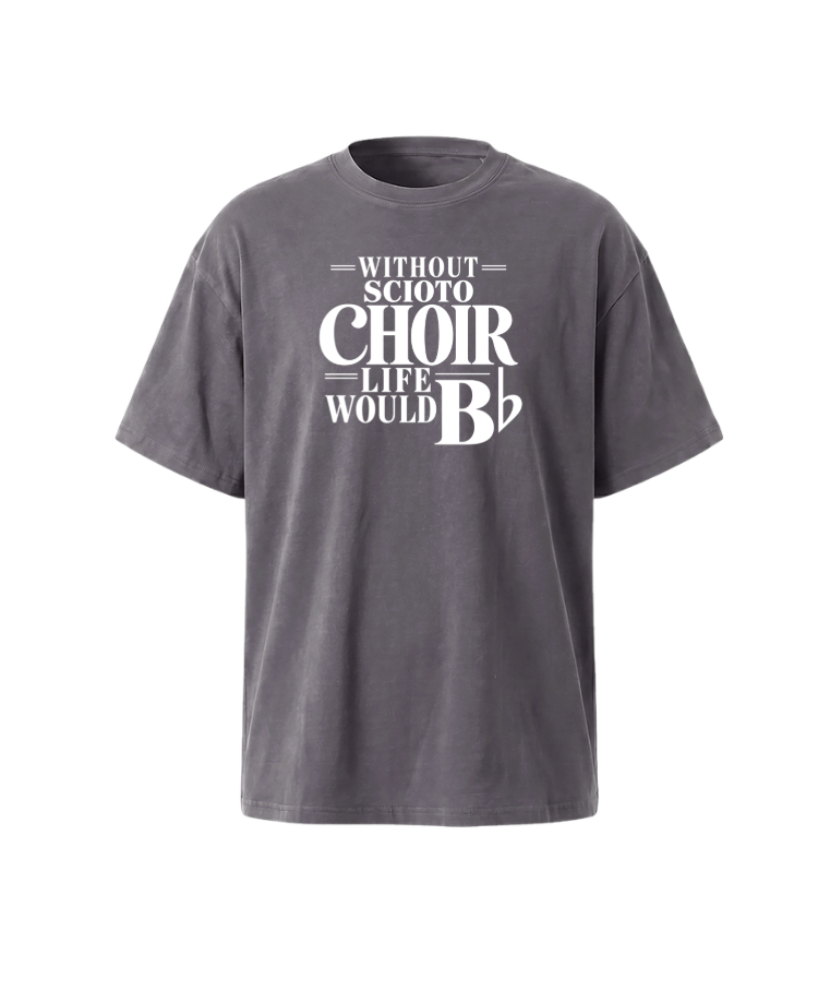 Adult Unisex Dublin Scioto Choirs Life would B-Flat Graphic Vintage Mineral Washed Tee
