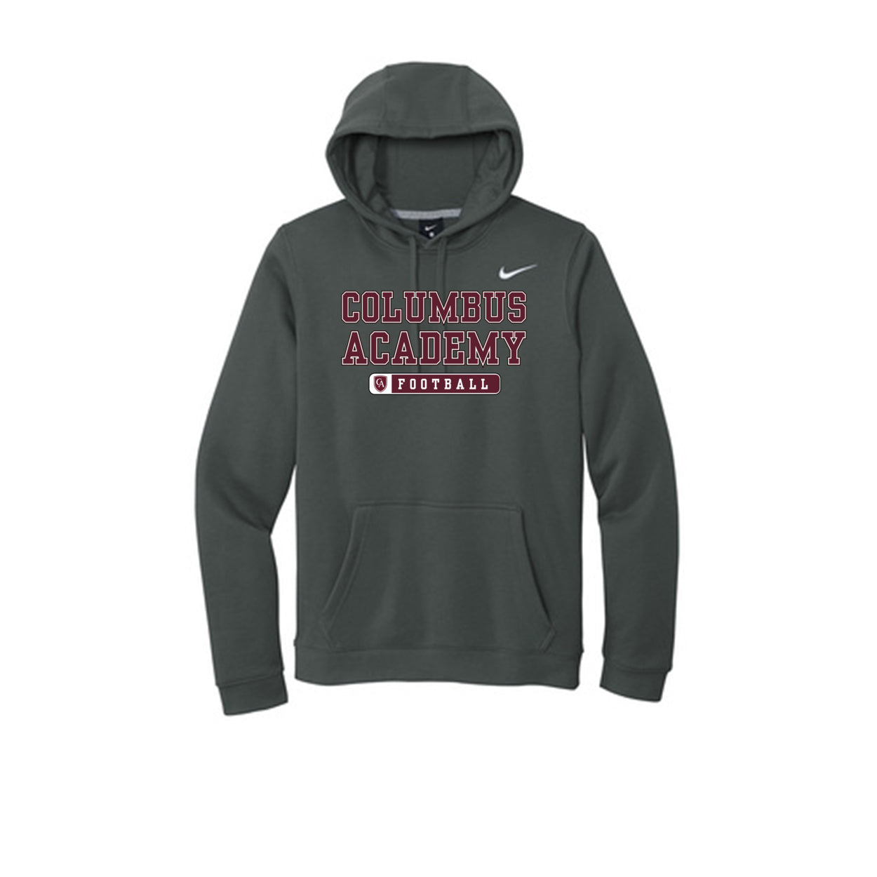 Adult Unisex Columbus Academy Football Graphic Nike Club Fleece Hoodie