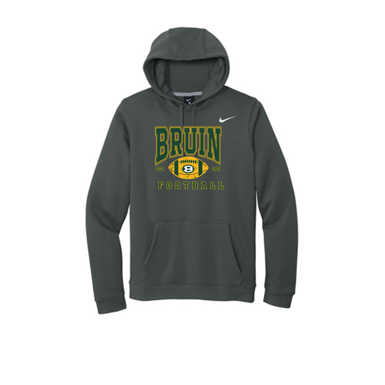 Adult Unisex Nike Bruin Football Heritage Graphic Club Fleece Hoodie