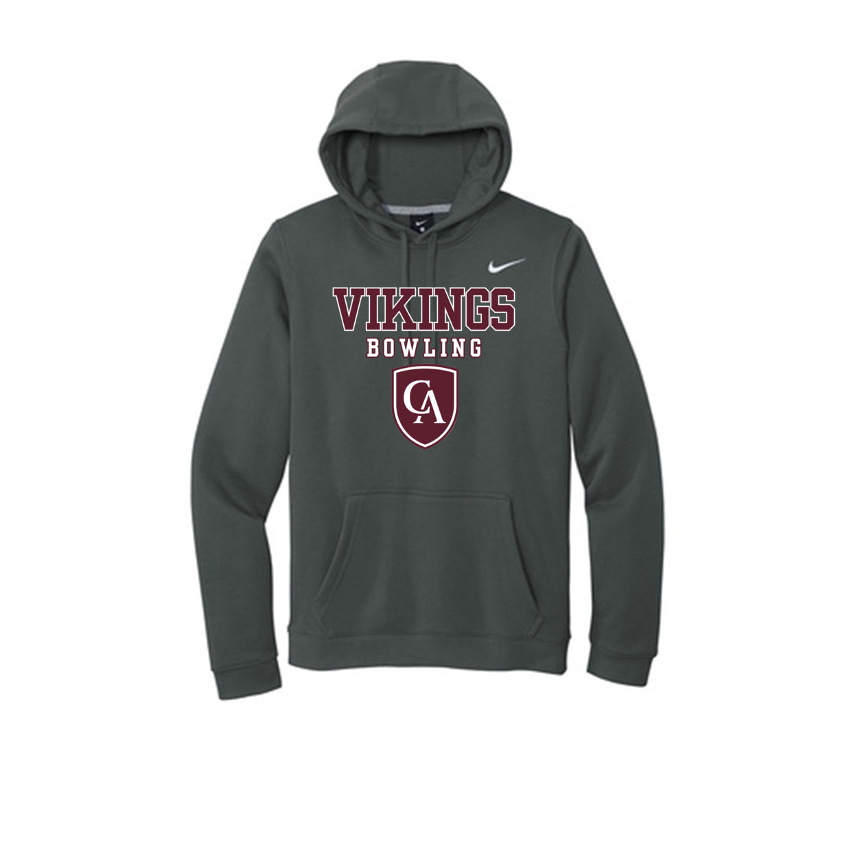 Adult Unisex Columbus Academy Vikings Bowling Graphic Nike Club Fleece Hoodie