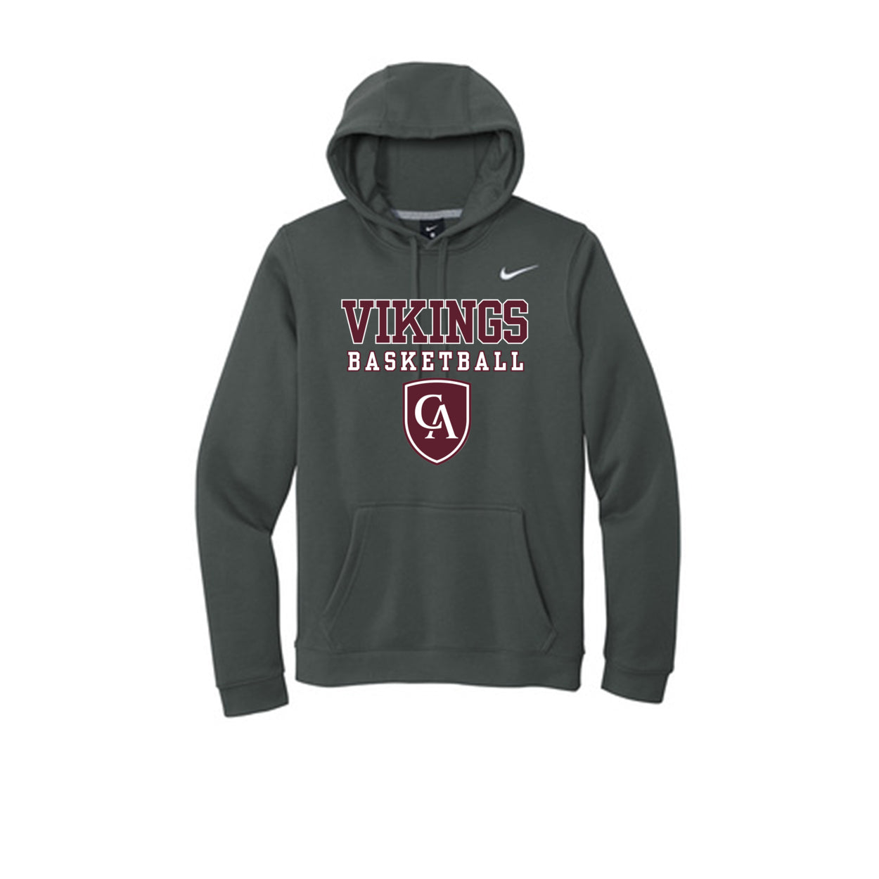 Adult Unisex Columbus Academy Vikings Basketball Graphic Nike Club Fleece Hoodie