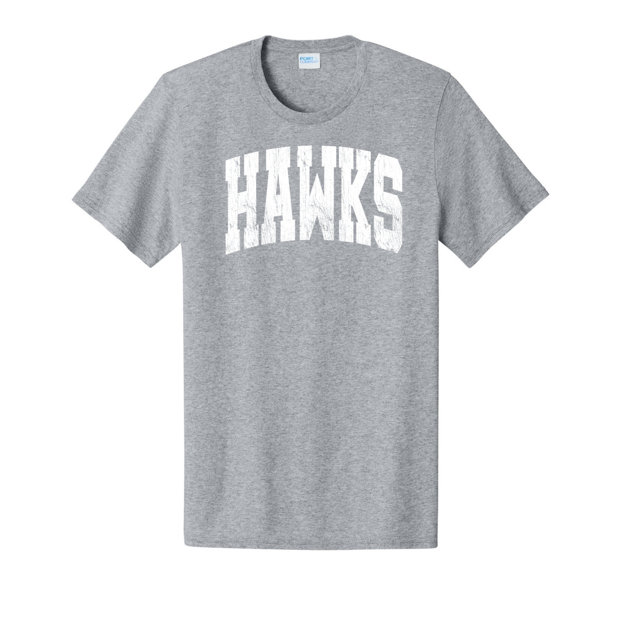 Adult Unisex Westerville Central Distressed Oversized Hawks Graphic Easy Tee