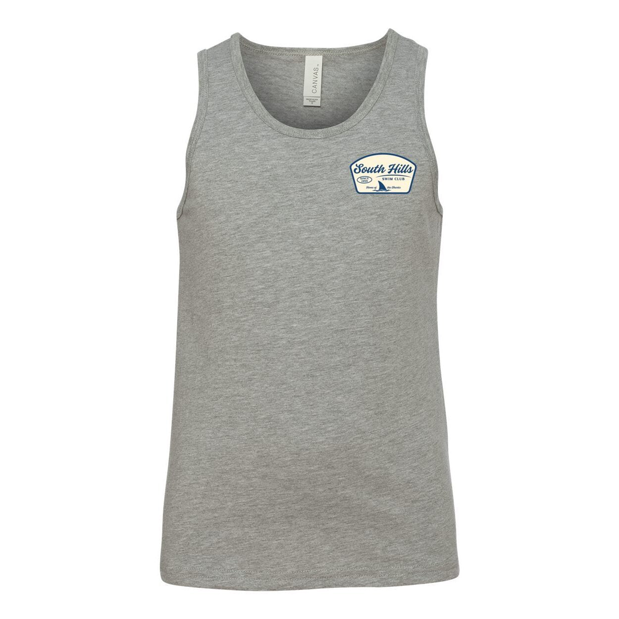 Youth South Hills Swim Club Home of the Sharks Graphic Tank