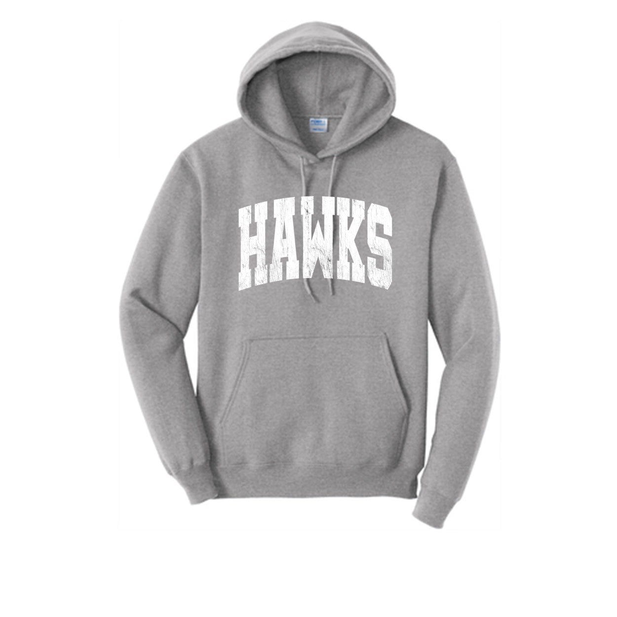 Adult Unisex Westerville Central Distressed Oversized Hawks Graphic Easy Hoodie