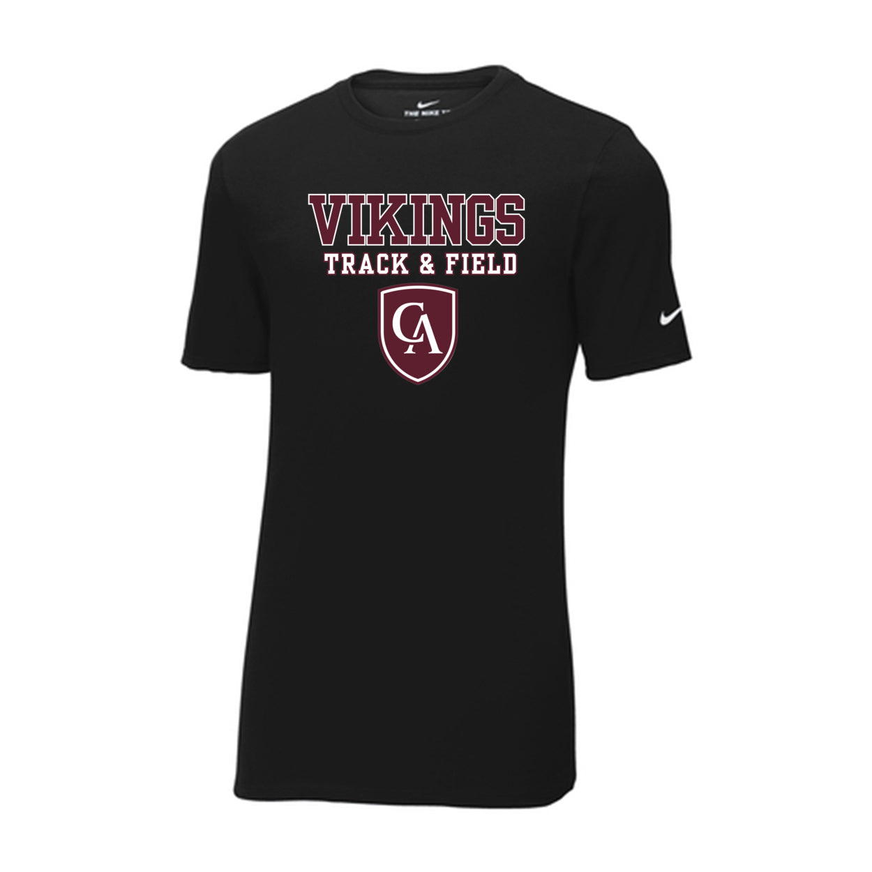 Adult Unisex Columbus Academy Vikings Track & Field Graphic Nike Dri-FIT Performance Tee