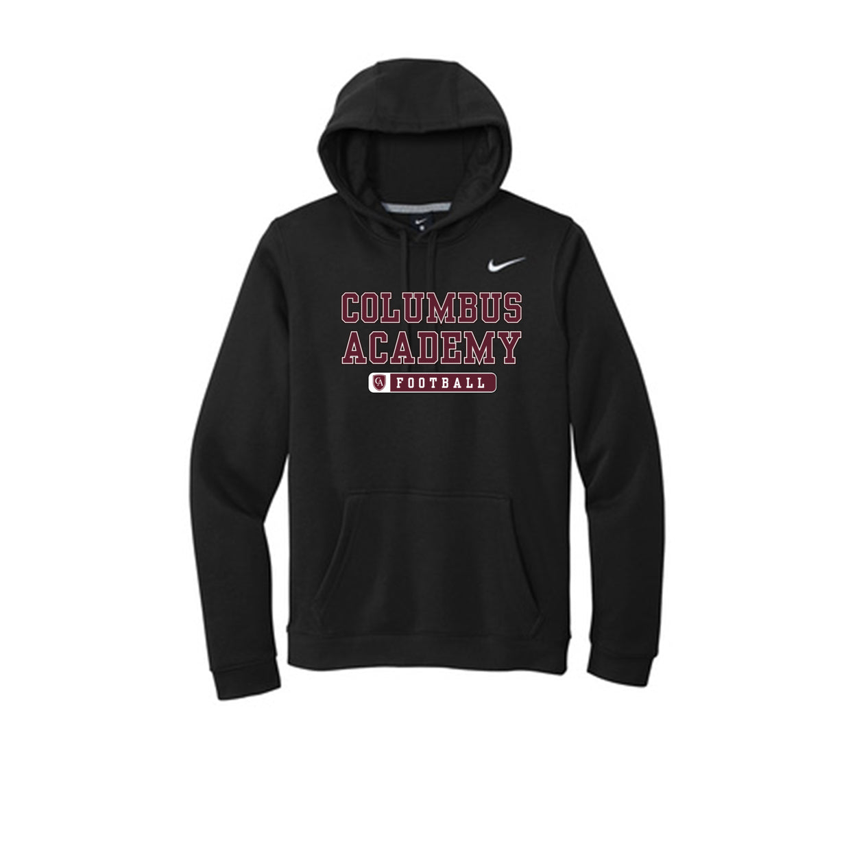 Adult Unisex Columbus Academy Football Graphic Nike Club Fleece Hoodie