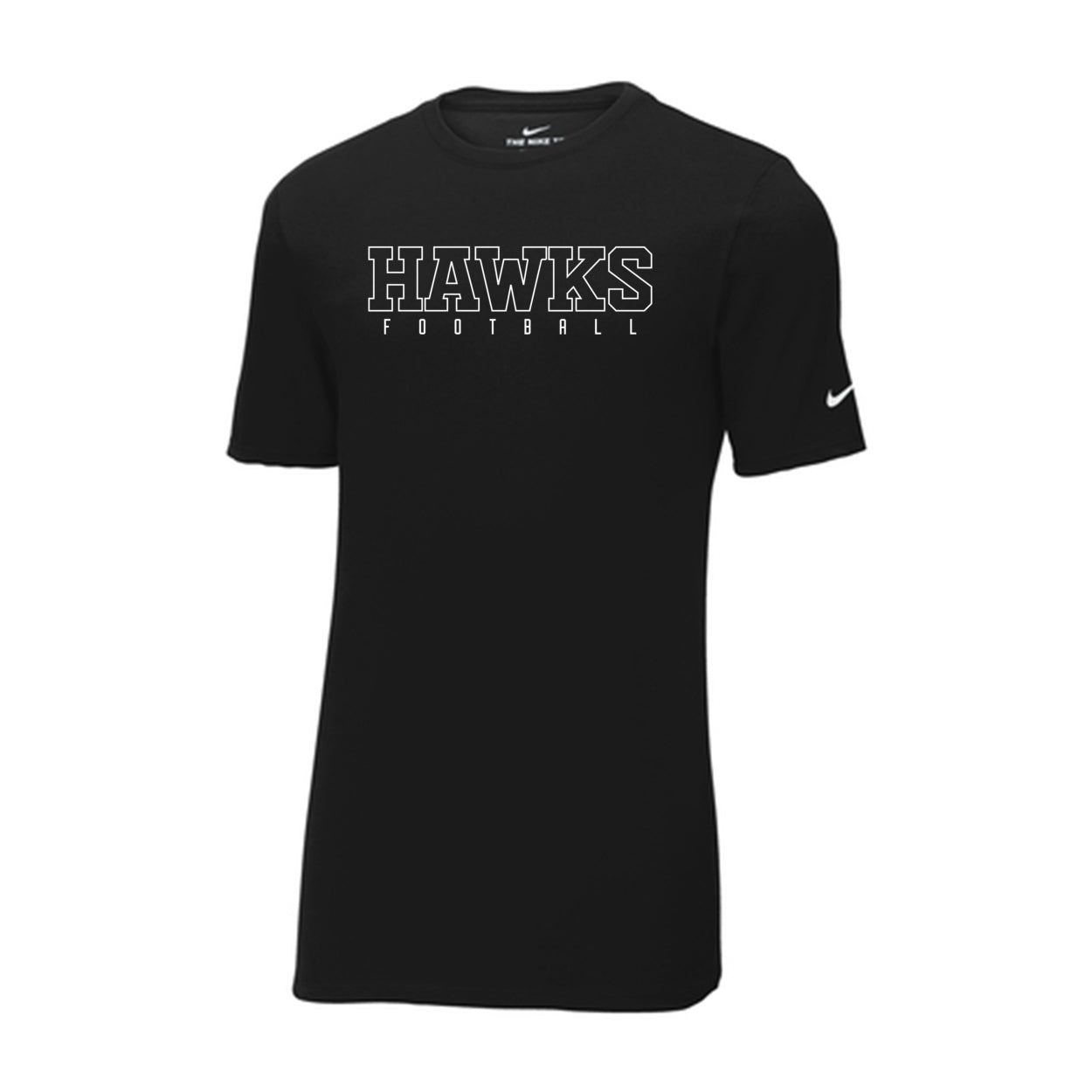 Adult Unisex Westerville Central Block Hawks Football Graphic Nike Dri-FIT Performance Tee