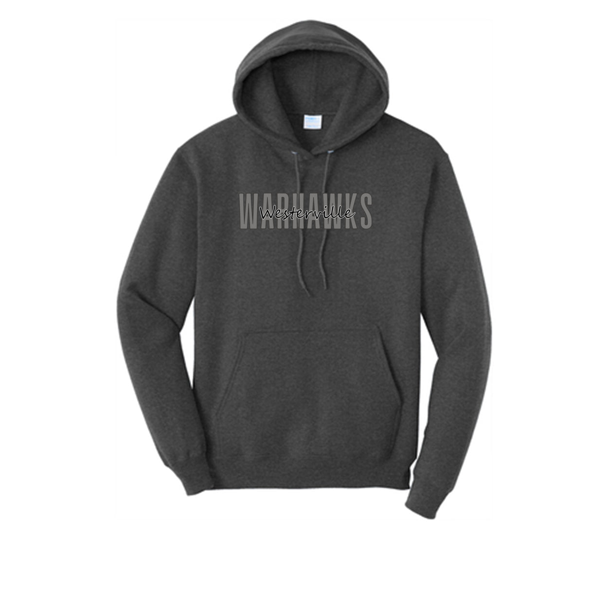 Adult Unisex Westerville Central Warhawks Spirit Script Graphic Easy Hoodie