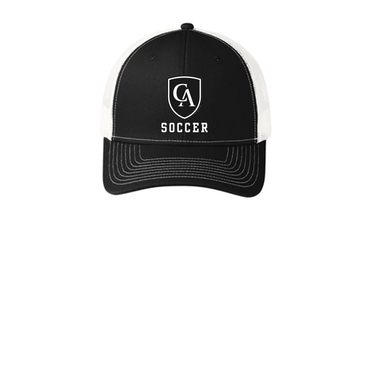 Adult Unisex Columbus Academy Viking Soccer White Logo Snapback Trucker Hat