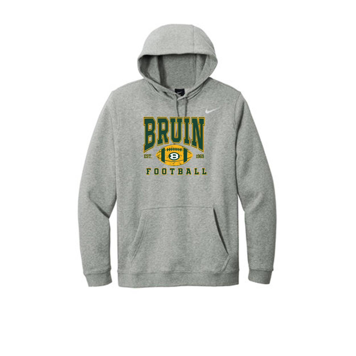 Adult Unisex Nike Bruin Football Heritage Graphic Club Fleece Hoodie