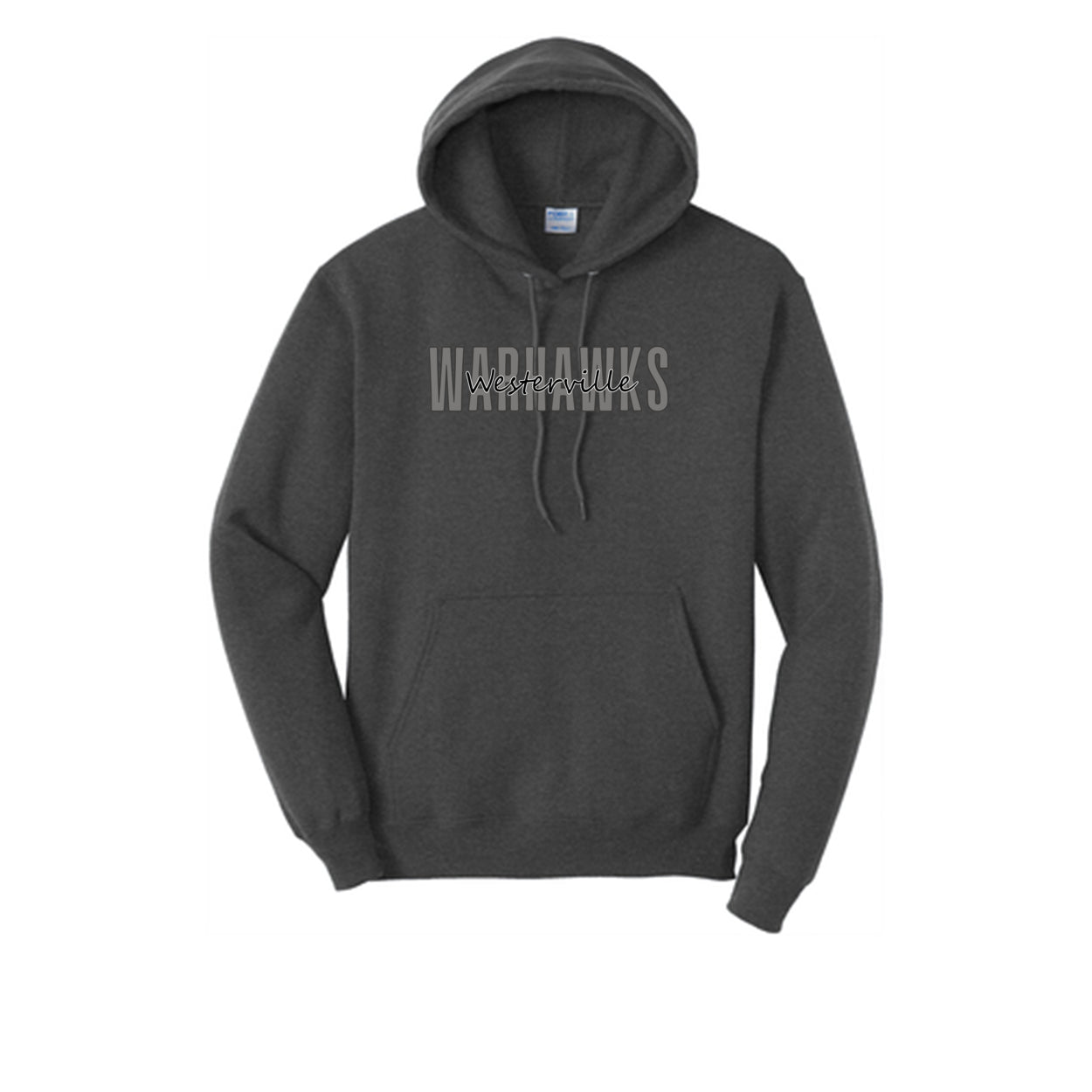 Adult Unisex Westerville Central Warhawks Spirit Script Graphic Easy Hoodie