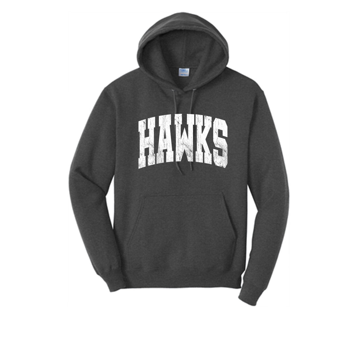 Adult Unisex Westerville Central Distressed Oversized Hawks Graphic Easy Hoodie