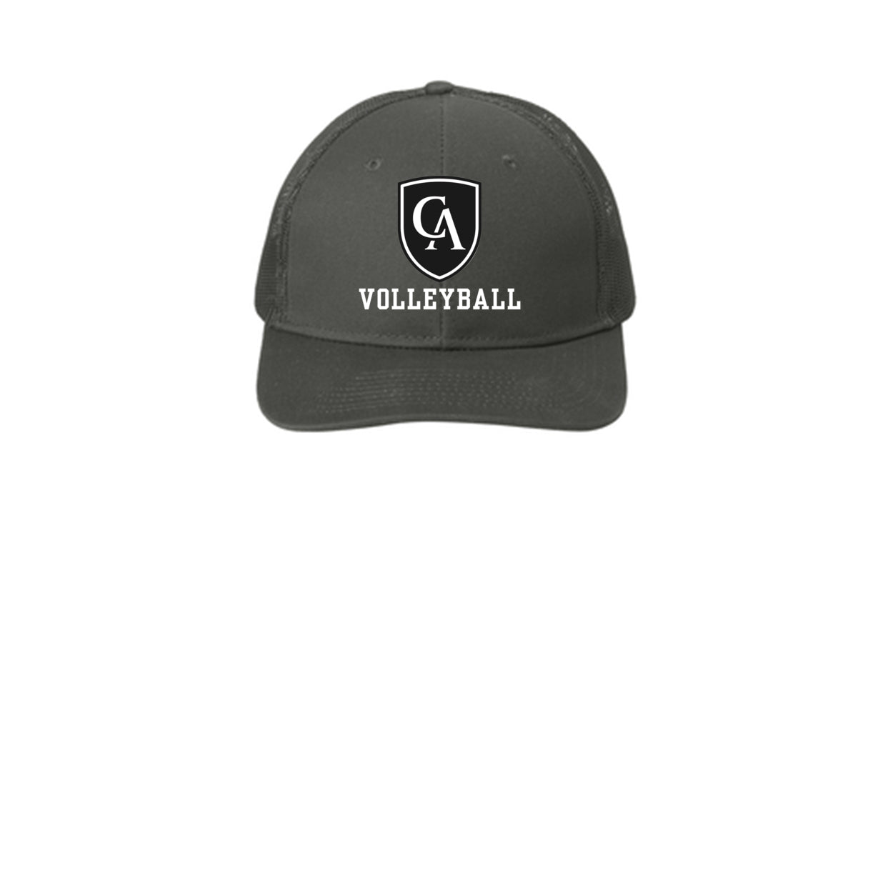 Adult Unisex Columbus Academy Viking Volleyball White Logo Snapback Trucker Hat