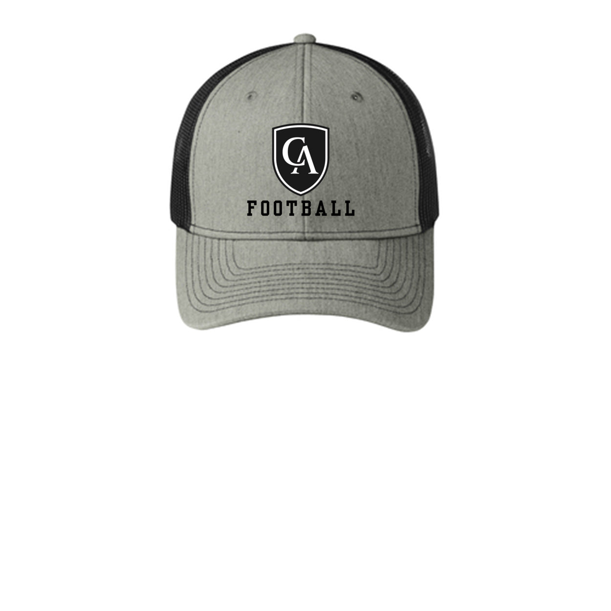 Adult Unisex Columbus Academy Viking Football Black Logo Snapback Trucker Hat