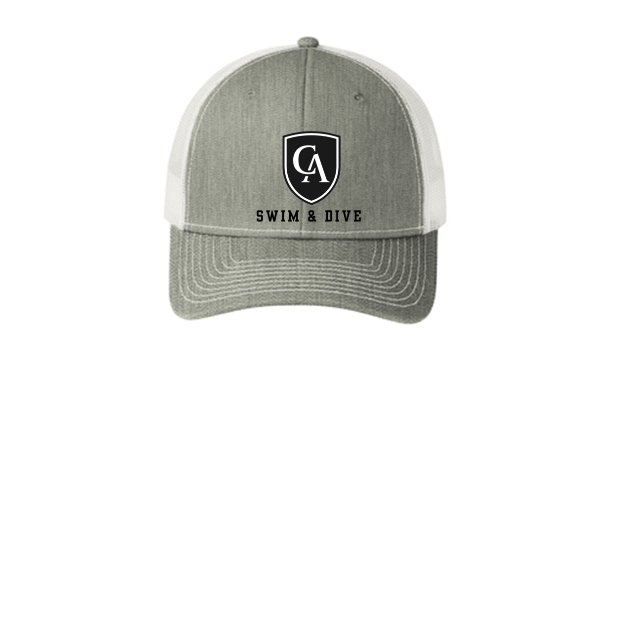 Adult Unisex Columbus Academy Viking Swim & Dive Black Font Snapback Trucker Hat