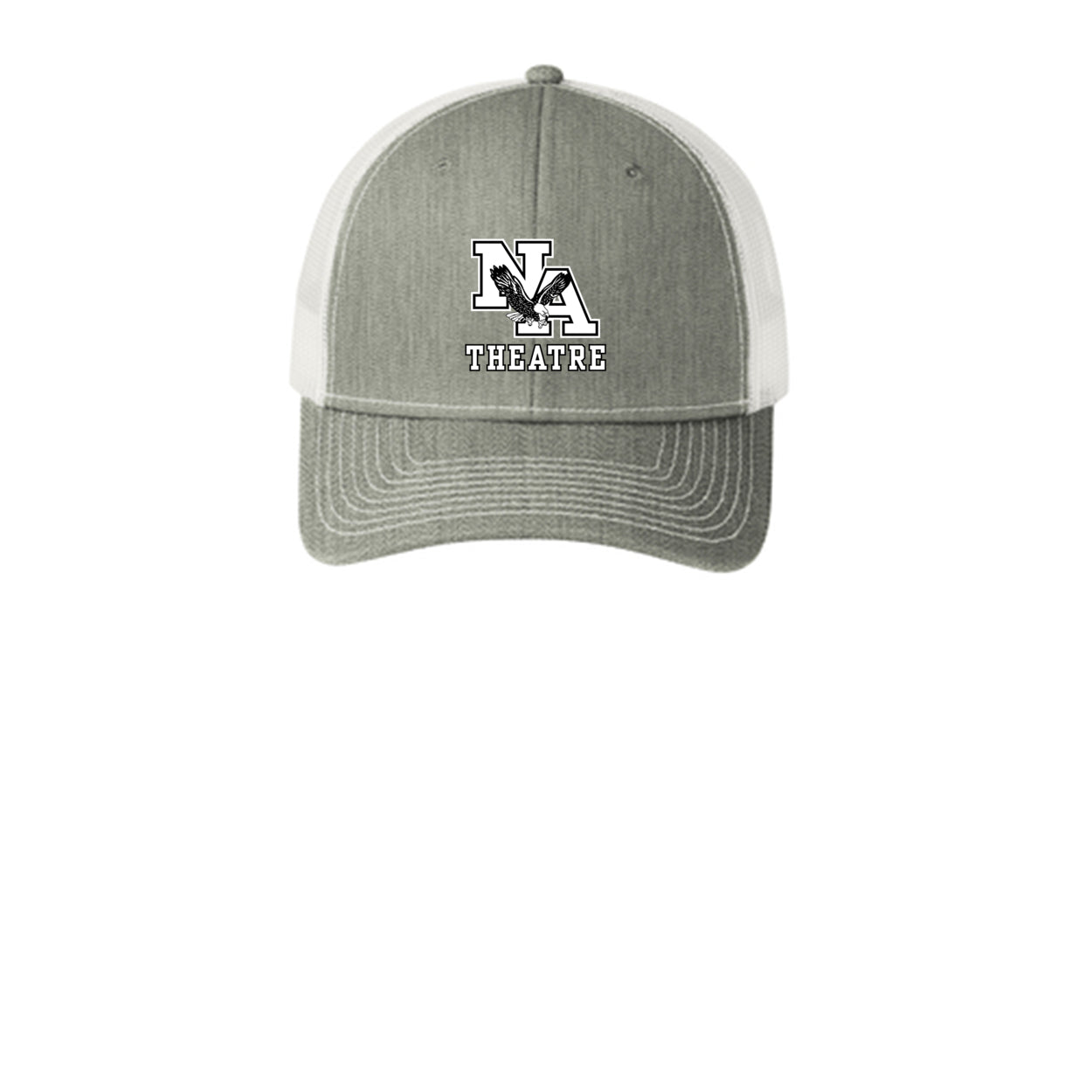 Adult Unisex White/Black Classic NA Theatre Logo Snapback Trucker Hat