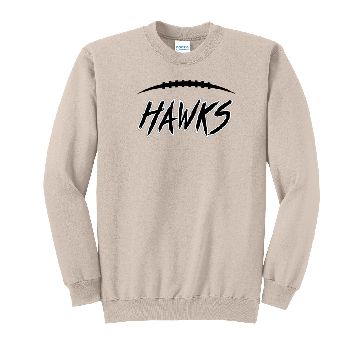Adult Unisex Westerville Central Fighting Football Hawks Graphic Easy Sweatshirt