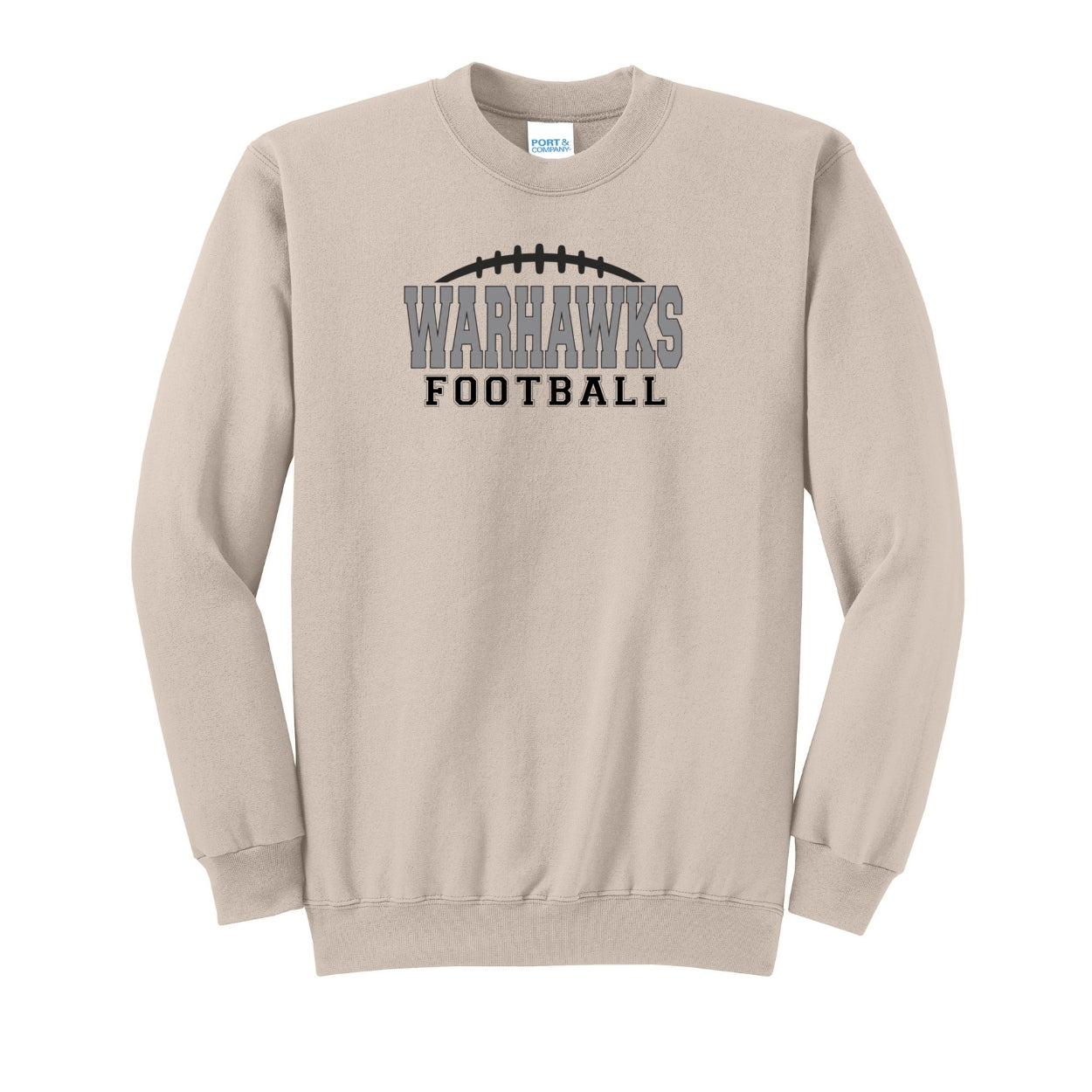 Adult Unisex Westerville Central Warhawks Football Laces Graphic Easy Sweatshirt