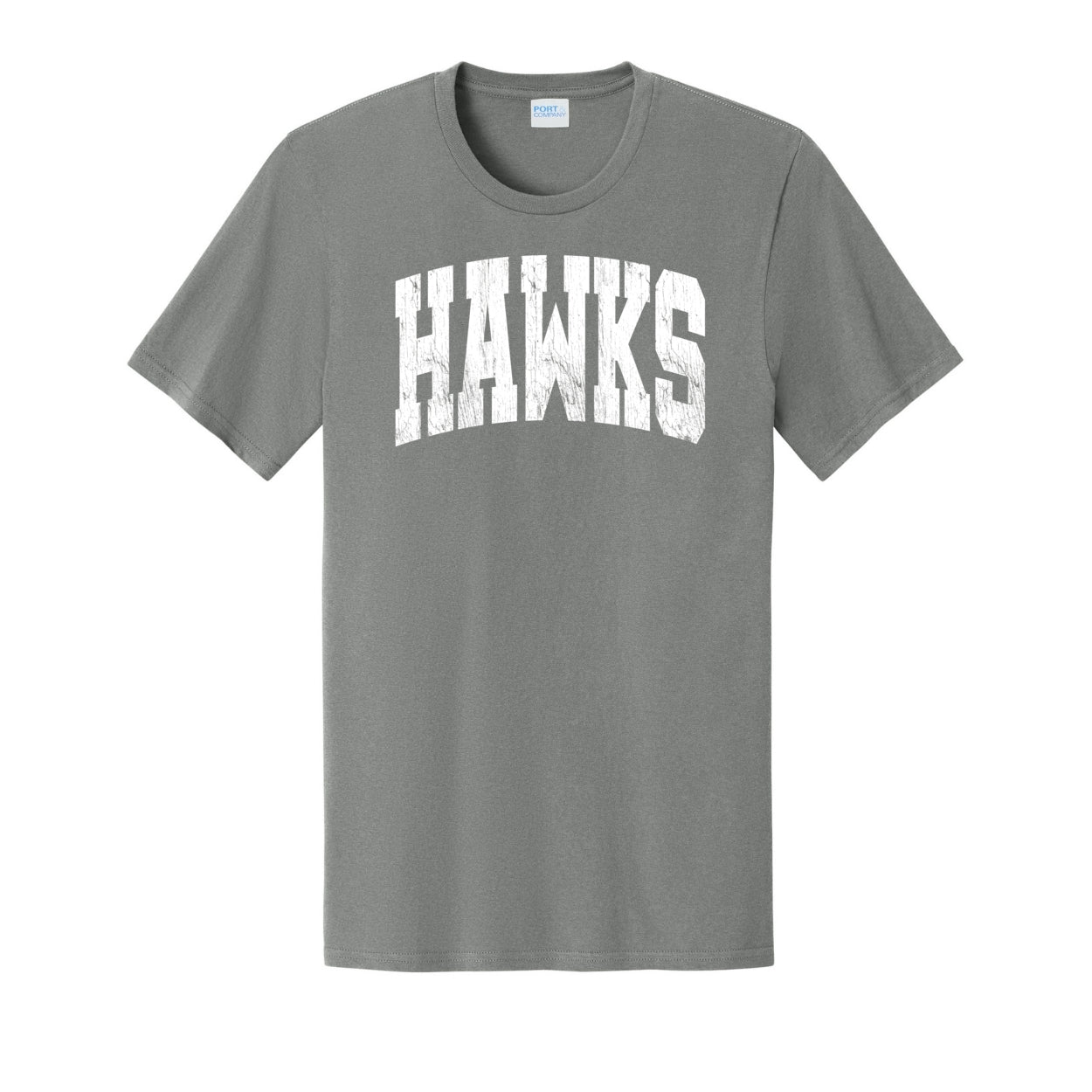 Adult Unisex Westerville Central Distressed Oversized Hawks Graphic Easy Tee