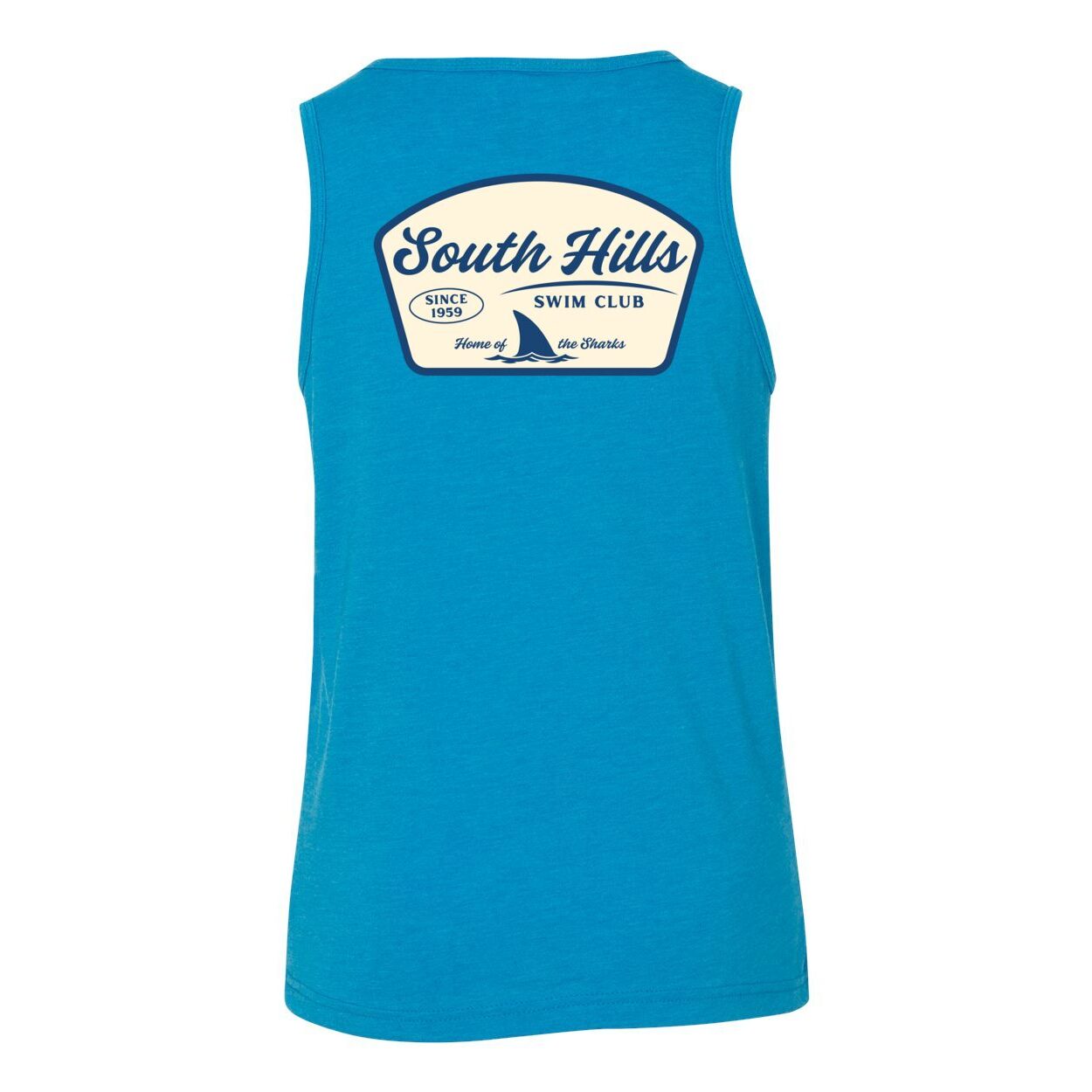 Youth South Hills Swim Club Home of the Sharks Graphic Tank