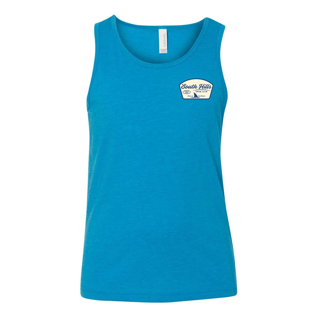 Youth South Hills Swim Club Home of the Sharks Graphic Tank