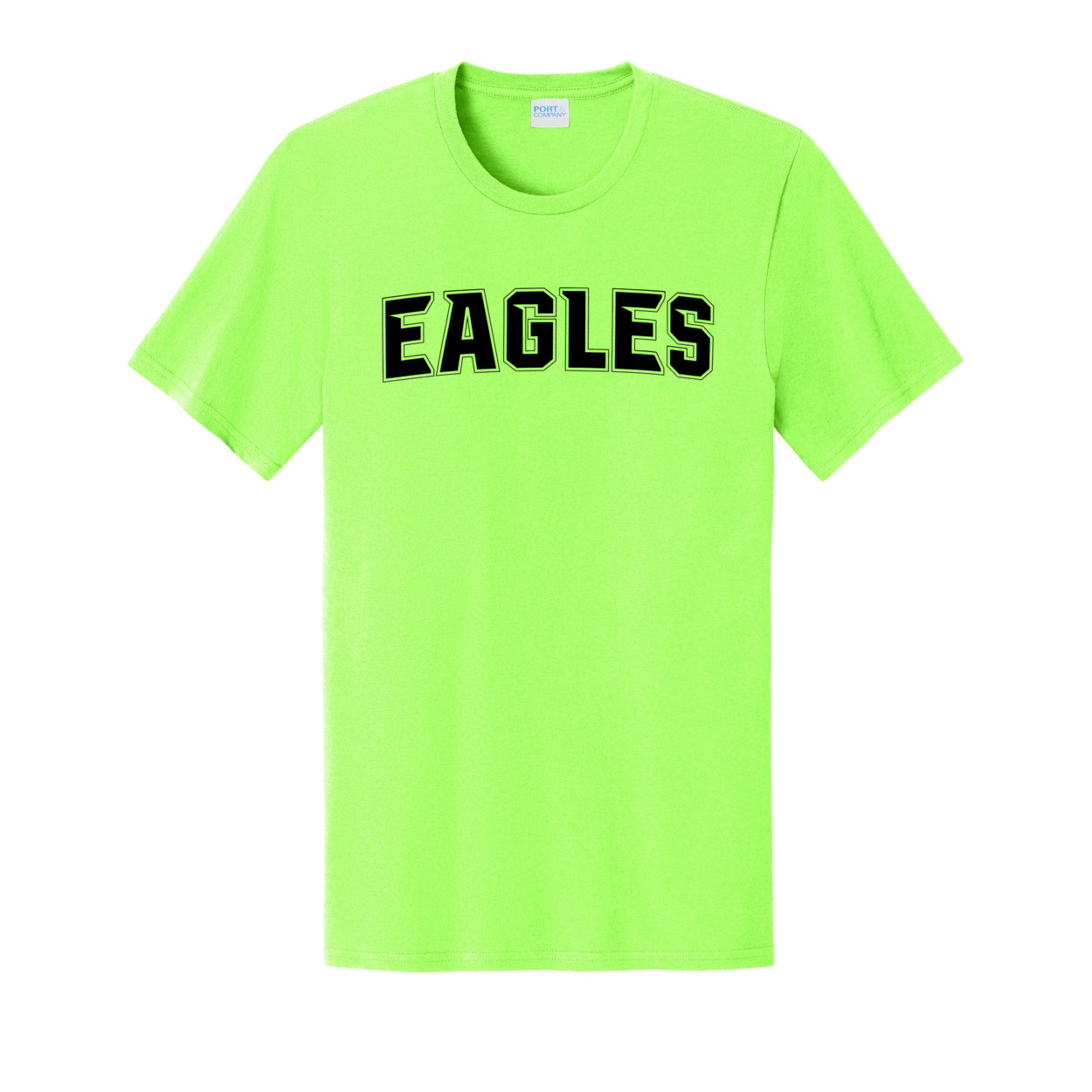 Adult Unisex New Albany Flag Football Electric Eagles Black Graphic Short Sleeve Tee