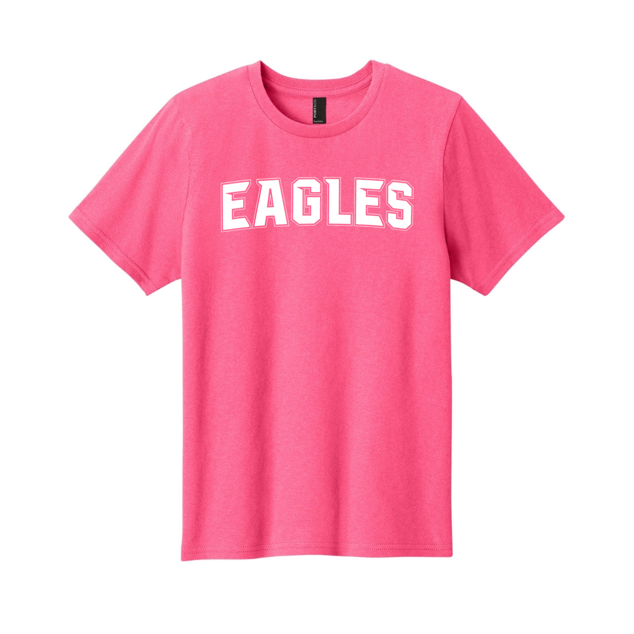 Youth New Albany Flag Football Electric Eagles White Graphic Short Sleeve Tee