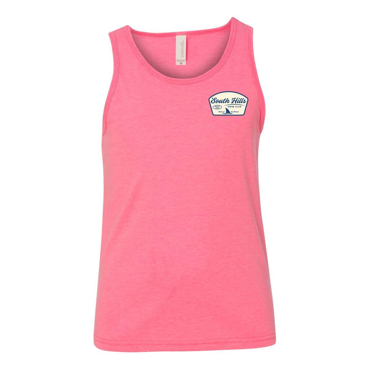 Youth South Hills Swim Club Home of the Sharks Graphic Tank