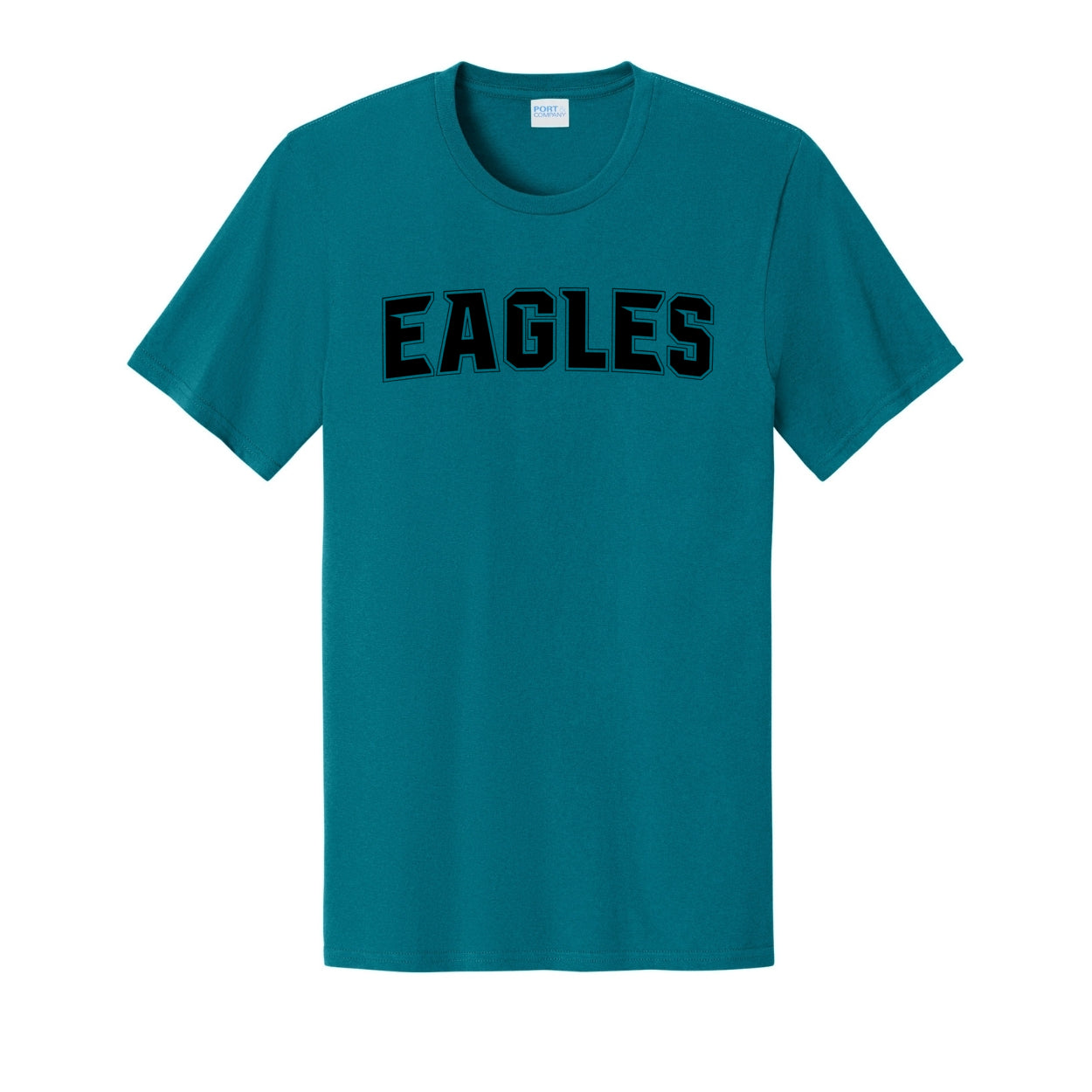 Adult Unisex New Albany Flag Football Electric Eagles Black Graphic Short Sleeve Tee