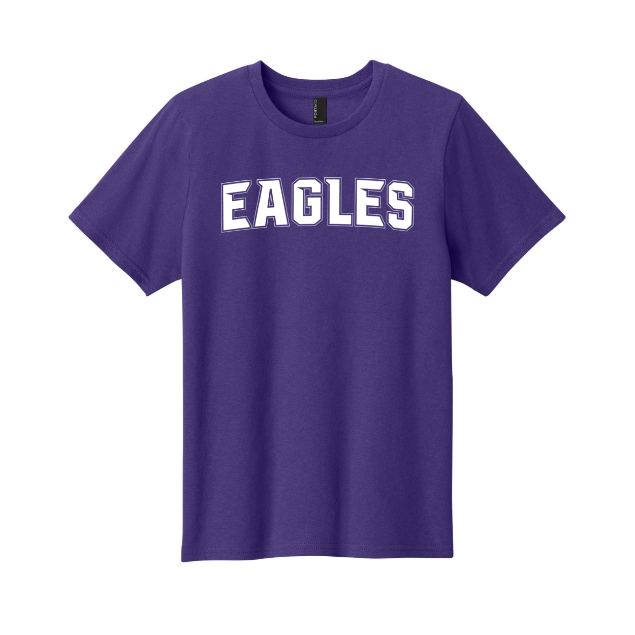 Youth New Albany Flag Football Electric Eagles White Graphic Short Sleeve Tee