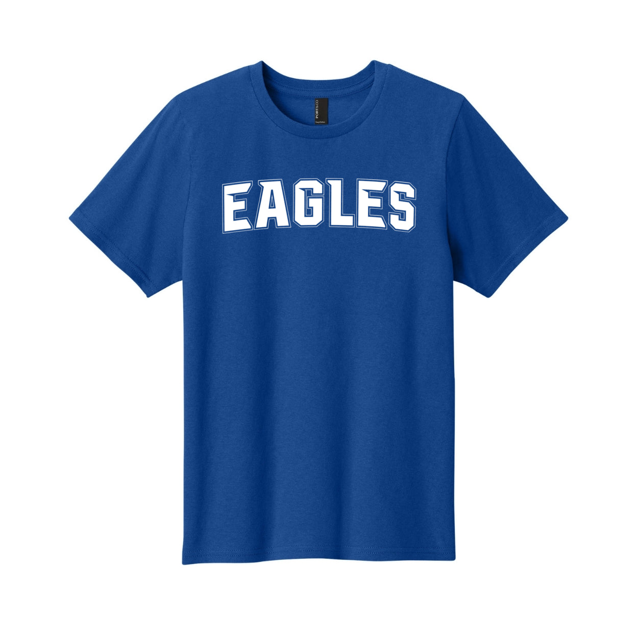 Youth New Albany Flag Football Electric Eagles White Graphic Short Sleeve Tee