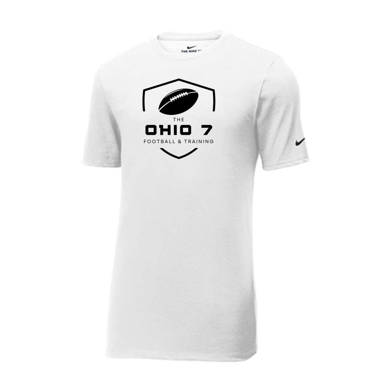 Adult Unisex The Ohio 7 Black Logo Graphic Nike Dri-FIT Performance Tee