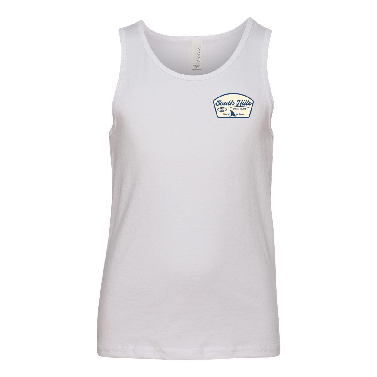 Youth South Hills Swim Club Home of the Sharks Graphic Tank