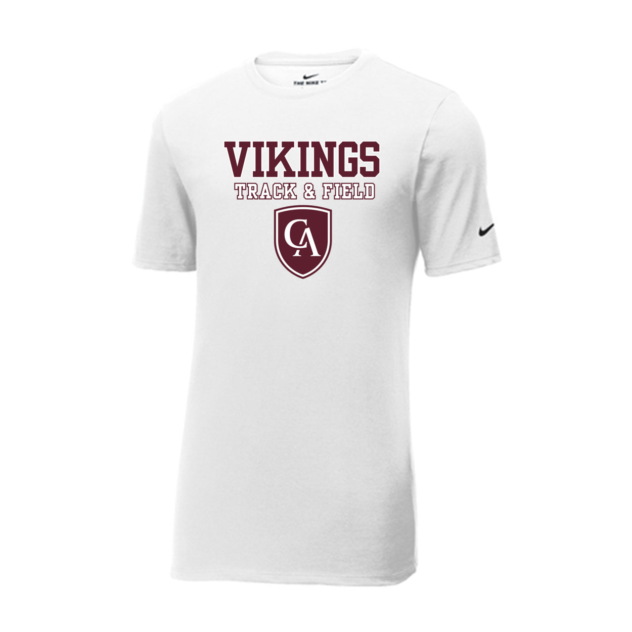 Adult Unisex Columbus Academy Vikings Track & Field Graphic Nike Dri-FIT Performance Tee
