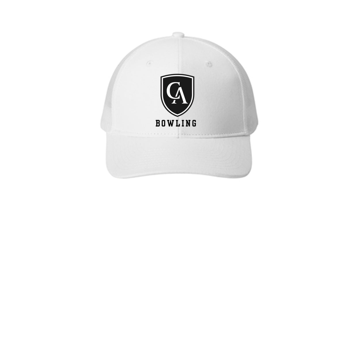 Adult Unisex Columbus Academy Viking Bowling Black Font Snapback Trucker Hat