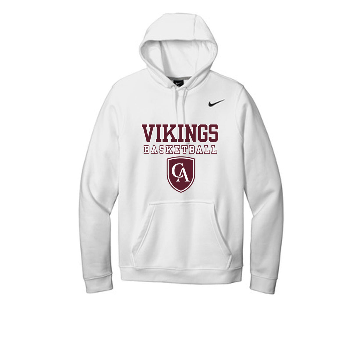 Adult Unisex Columbus Academy Vikings Basketball Graphic Nike Club Fleece Hoodie