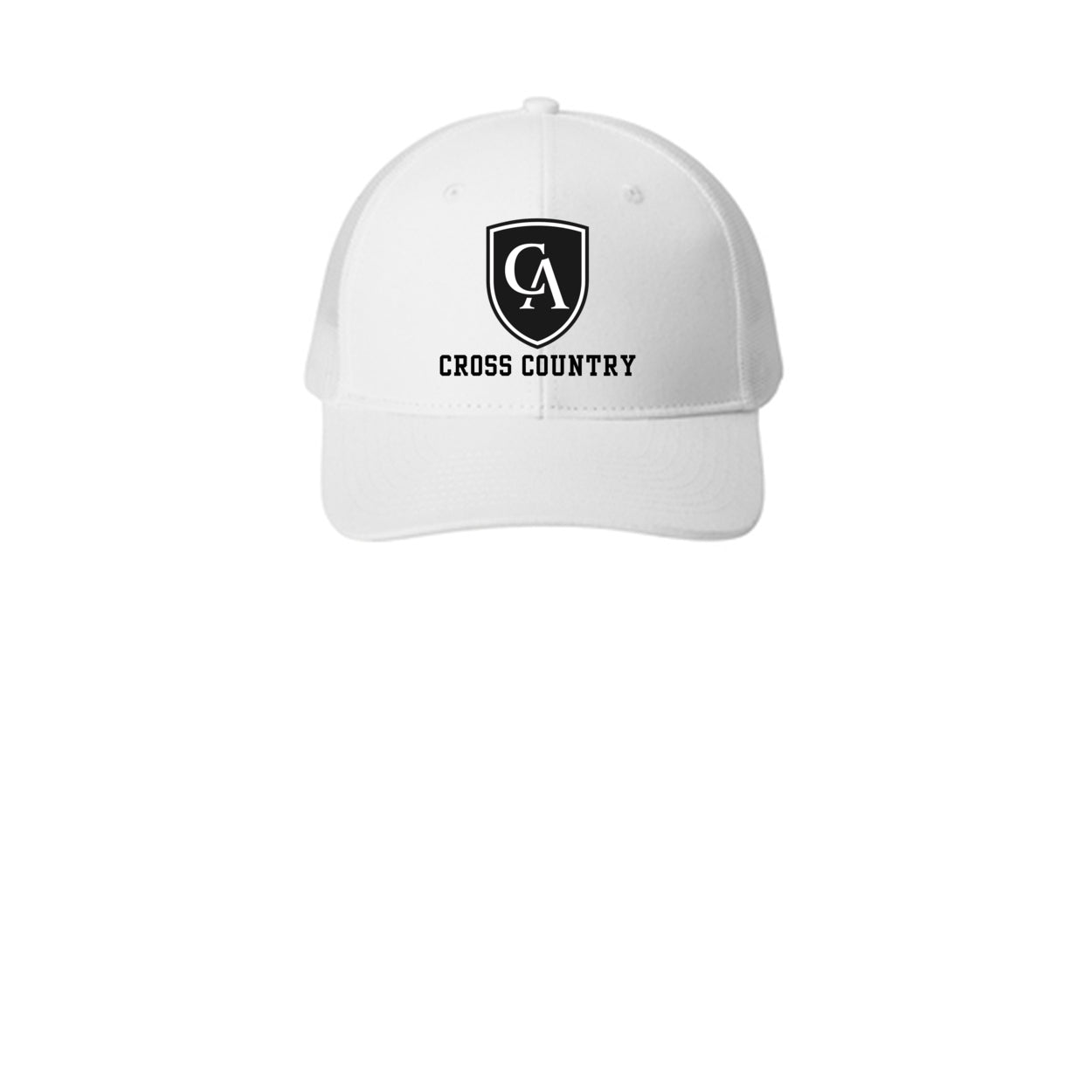 Adult Unisex Columbus Academy Viking Cross Country Black Logo Snapback Trucker Hat