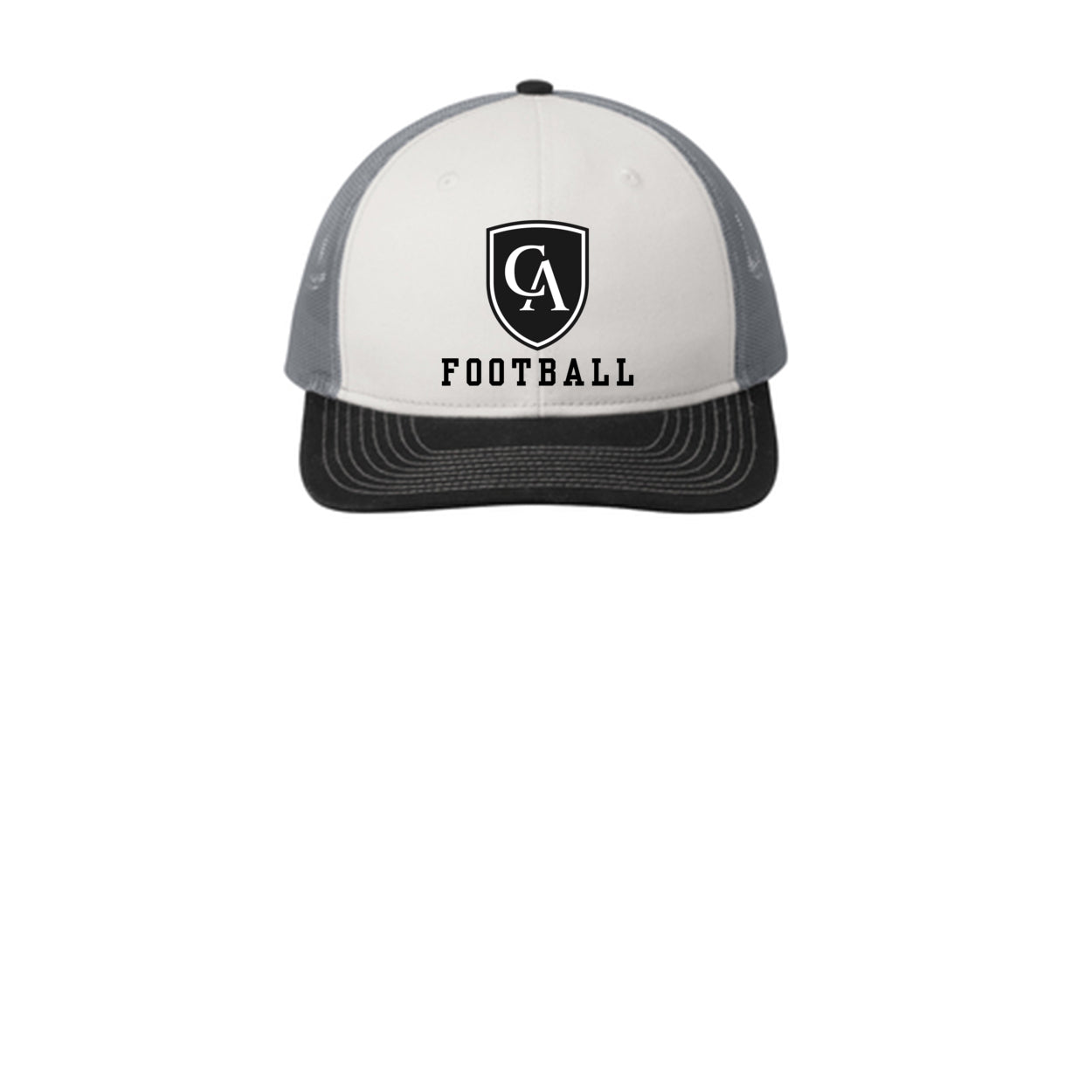 Adult Unisex Columbus Academy Viking Football Black Logo Snapback Trucker Hat