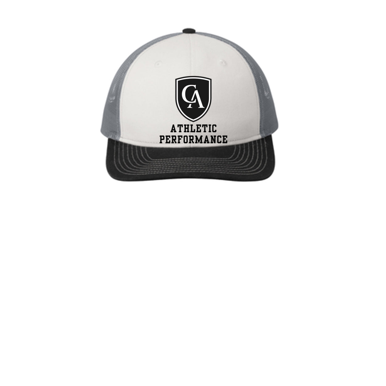 Adult Unisex Columbus Academy Viking Athletic Performance Black Logo Snapback Trucker Hat