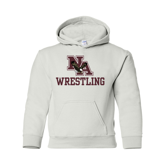 Youth Wrestling Classic Logo Graphic Hoodie - New Albany Eagles