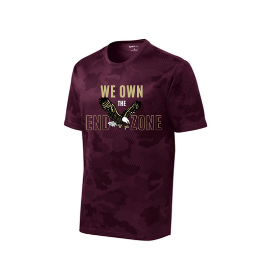 Men's Camo Own the End Zone Competitor Performance Short Sleeve Graphic Tee - New Albany Eagles