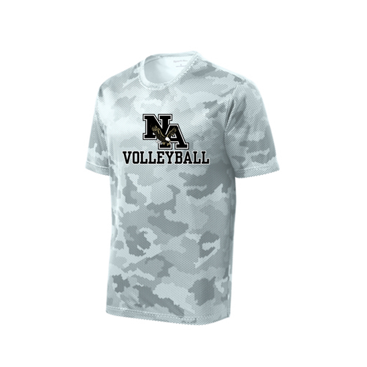 Men's Camo Logo Volleyball Competitor Performance Short Sleeve Graphic Tee - New Albany Eagles