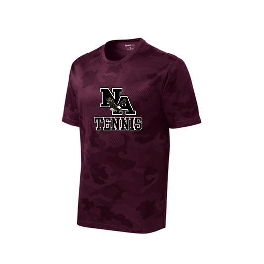 Men's Camo Logo Tennis Competitor Performance Short Sleeve Graphic Tee - New Albany Eagles