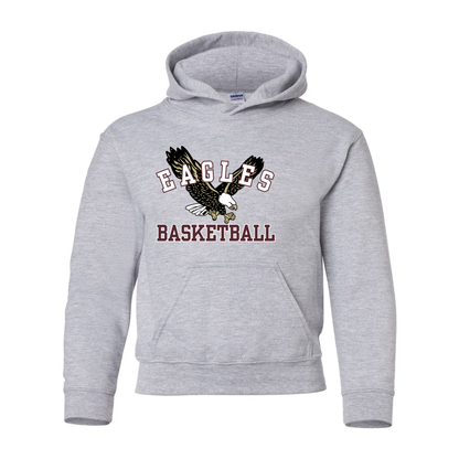 Youth Flying Eagle Basketball Graphic Hoodie