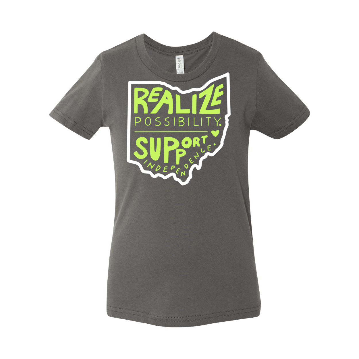 Youth "Realize Possibilities Support Independence" Bridgeway Graphic Short Sleeve