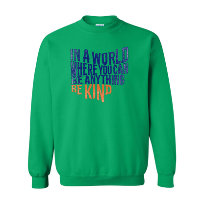 Adult Unisex "Be Kind" Bridgeway Graphic Crewneck Sweatshirt