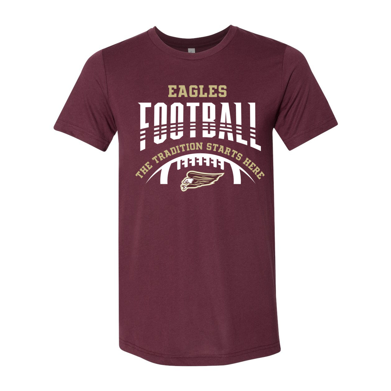 Adult Unisex Super Soft Tackle Football Tradition Short Sleeve Graphic Tee