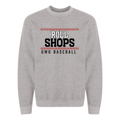 Adult Unisex OWU Roll Shops Baseball Graphic Sweatshirt - Ohio Wesleyan University