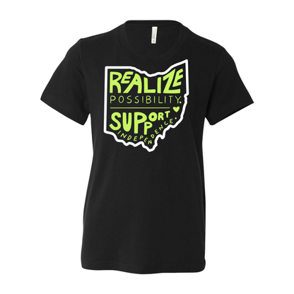 Youth "Realize Possibilities Support Independence" Bridgeway Graphic Short Sleeve