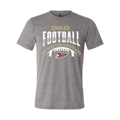 Adult Unisex Super Soft Tackle Football Tradition Short Sleeve Graphic Tee